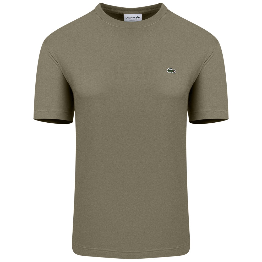 Lacoste Χακί T-shirt C Neck - 3TH2038