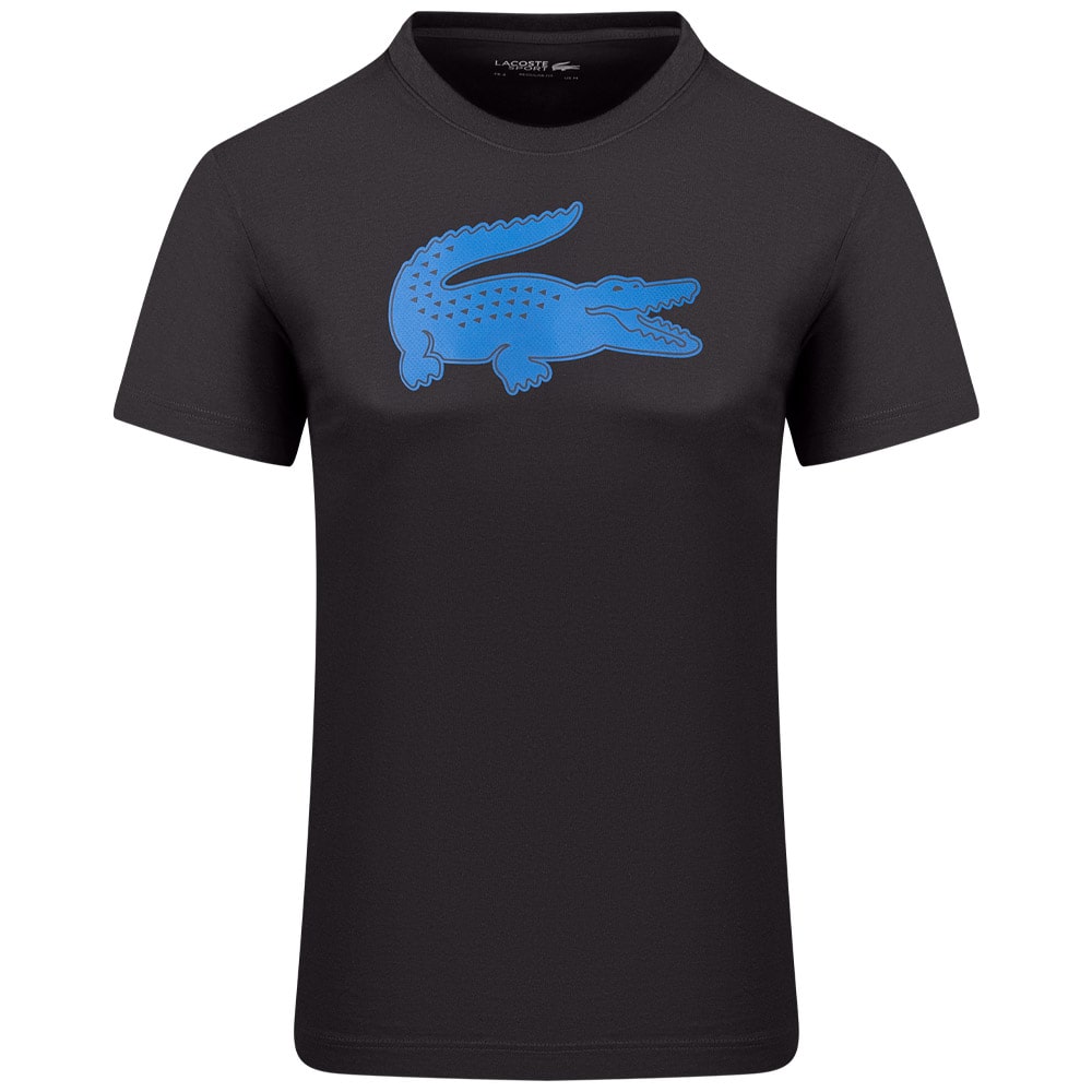 Lacoste Μαύρο T-shirt C Neck - 3TH2042