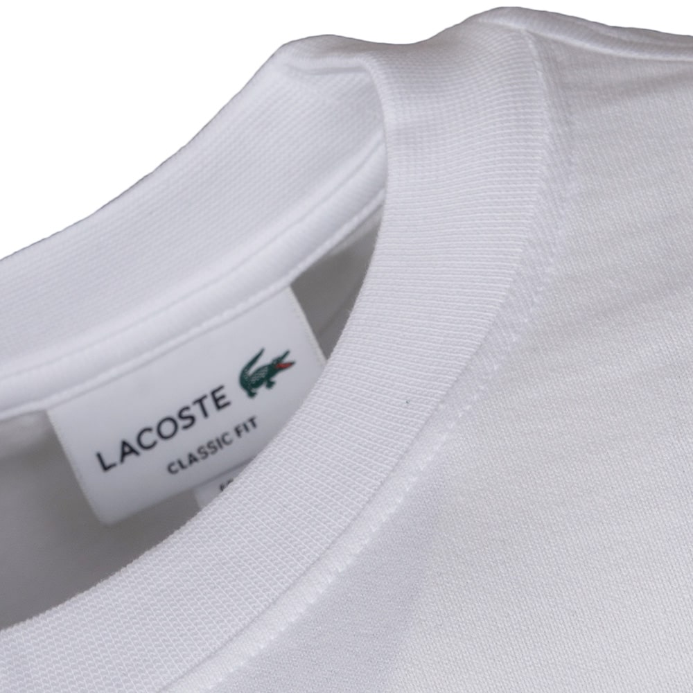 Lacoste Λευκό T-shirt C Neck - 3TH7370