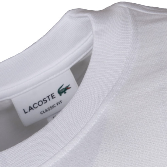 Lacoste Λευκό T-shirt C Neck - 3TH7370