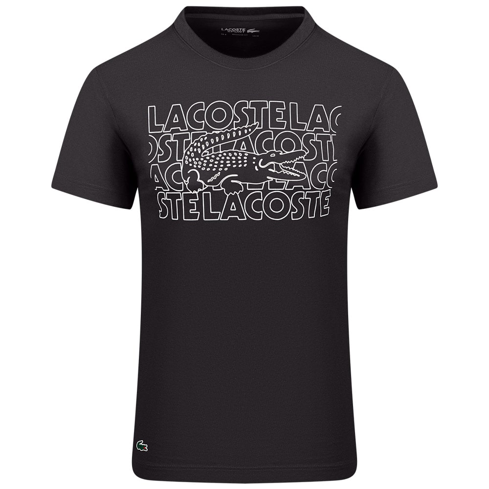 Lacoste Μαύρο T-shirt C Neck - 3TH7505