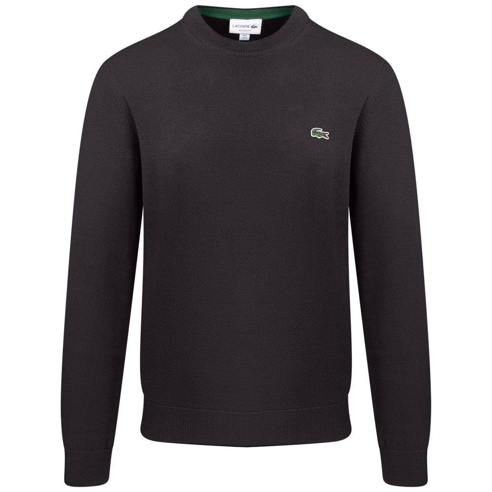 Lacoste Μαύρο Πουλόβερ C Neck - 3AH1985