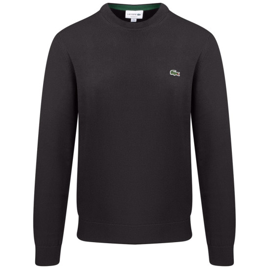 Lacoste Μαύρο Πουλόβερ C Neck - 3AH1985