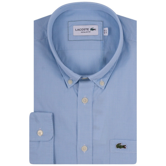 Lacoste Μπλε Καρό Πουκάμισο Button Down - 3CH5621