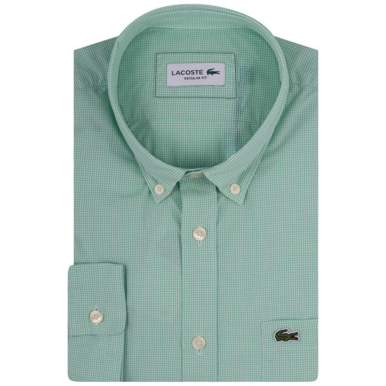 Lacoste Πράσινο Καρό Πουκάμισο Button Down - 3CH5621
