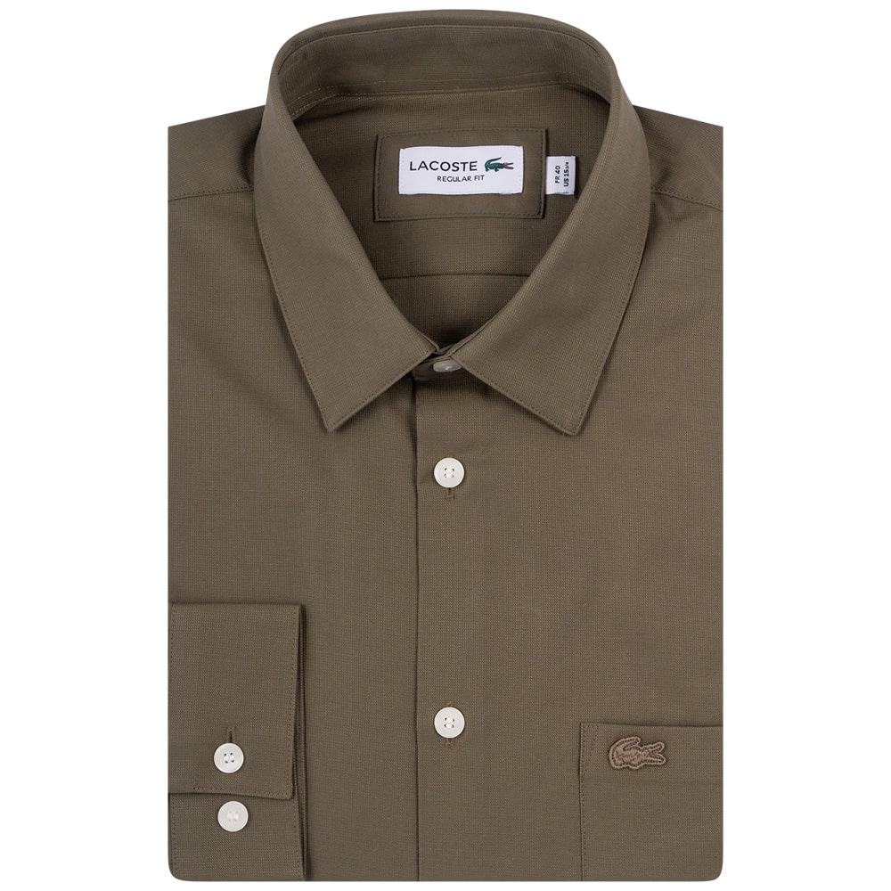 Lacoste Λαδί Πουκάμισο - 3CH8522