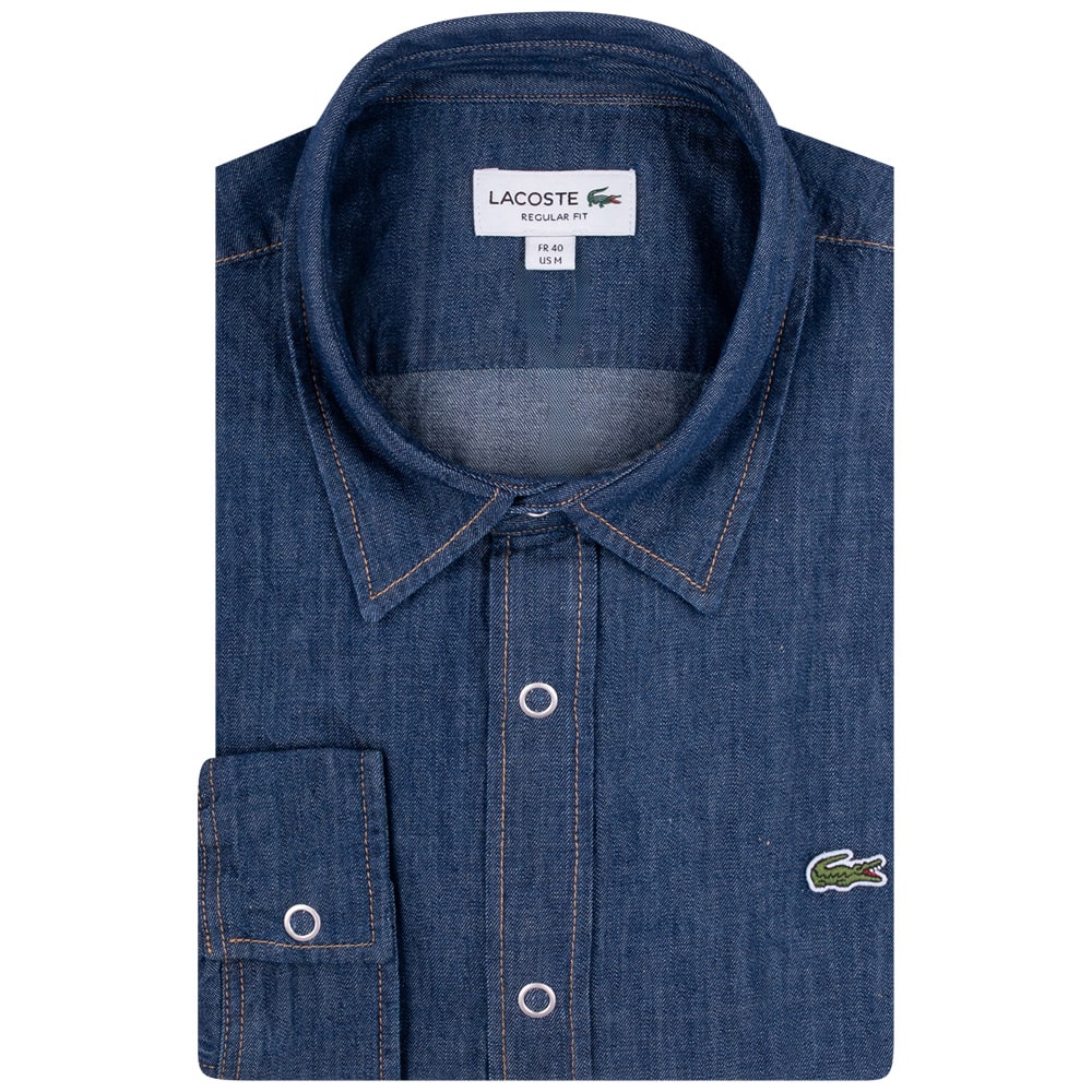 Lacoste Μπλε Πουκάμισο Denim - 3CH9084