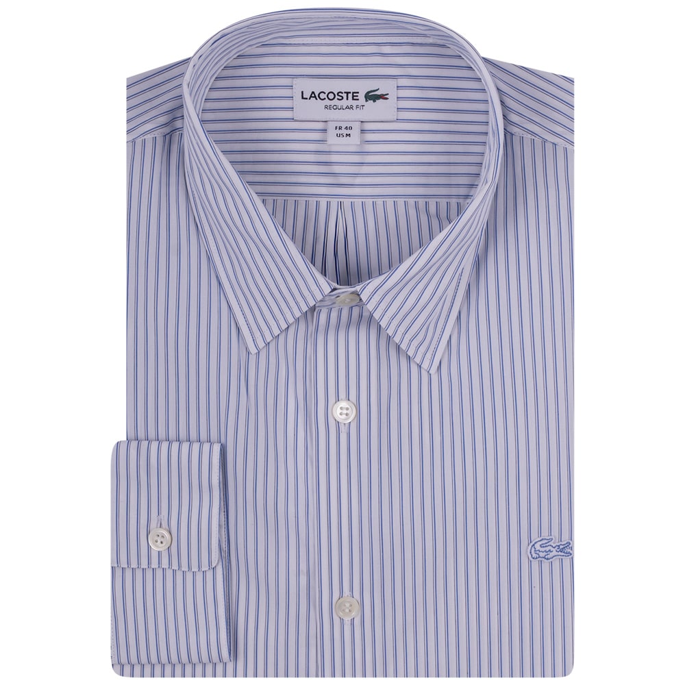 Lacoste Λευκό Πουκάμισο Ριγέ - 3CH9087