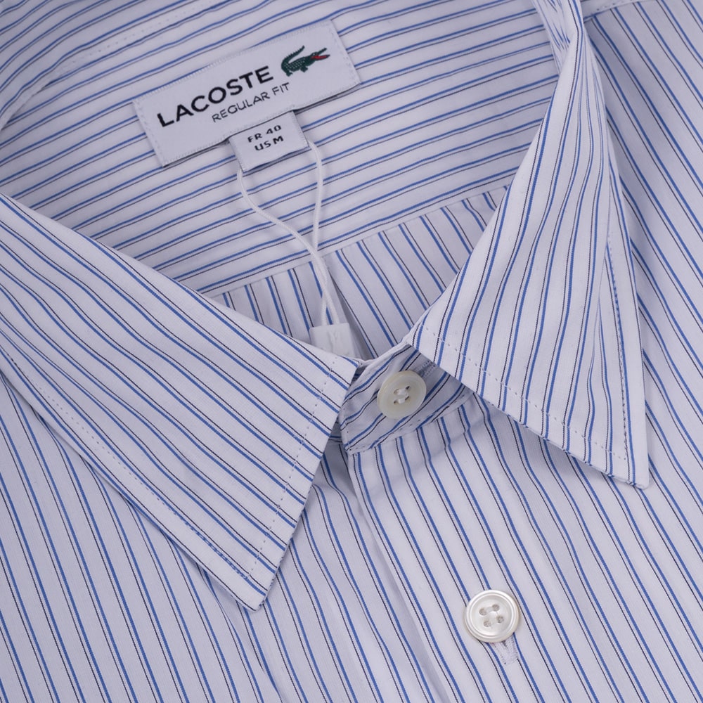 Lacoste Λευκό Πουκάμισο Ριγέ - 3CH9087