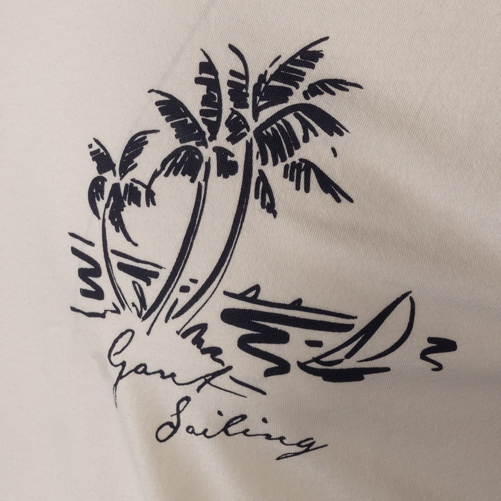 Gant Εκρού T-shirt C Neck - 3G2003322