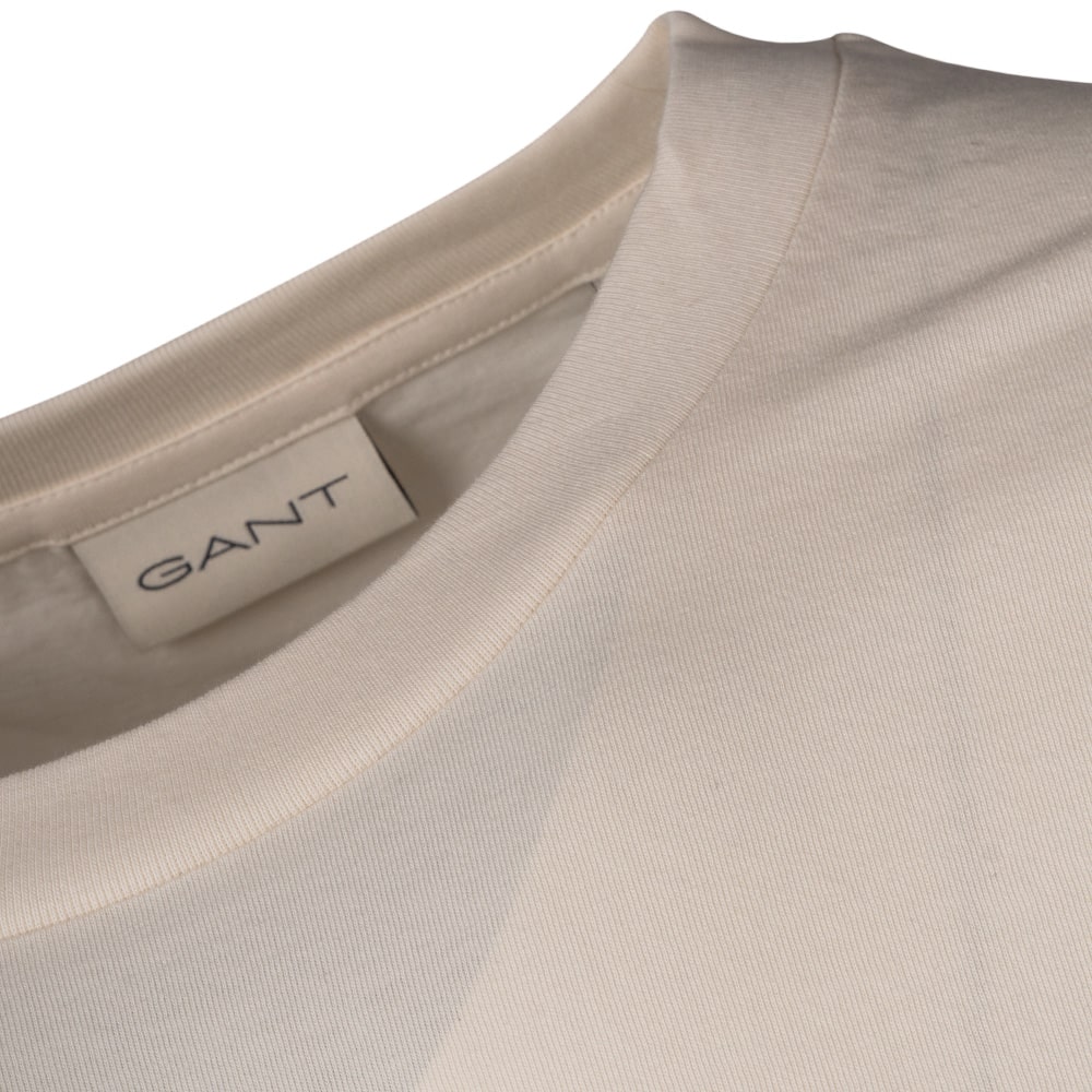 Gant Εκρού Μπλούζα C Neck - 3G2003361