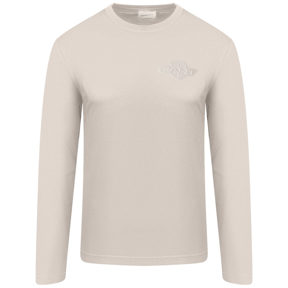 Gant Εκρού Μπλούζα C Neck - 3G2003369