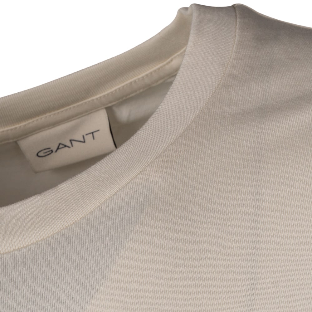 Gant Εκρού Μπλούζα C Neck - 3G2003369