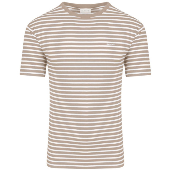 Gant Μπεζ Ριγέ T-shirt - 3G2013037