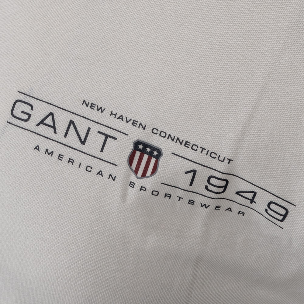 Gant Λευκό T-shirt C Neck - 3G2044017
