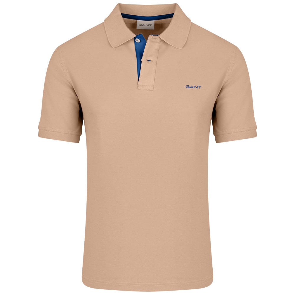 Gant Μπεζ Κοντομάνικο polo - 3G2062026