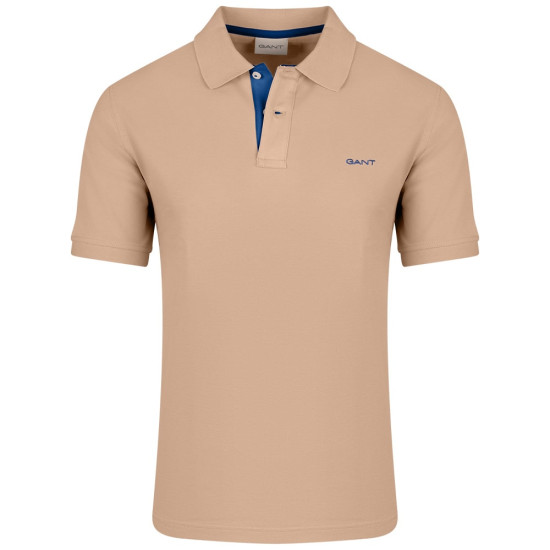 Gant Μπεζ Κοντομάνικο polo - 3G2062026