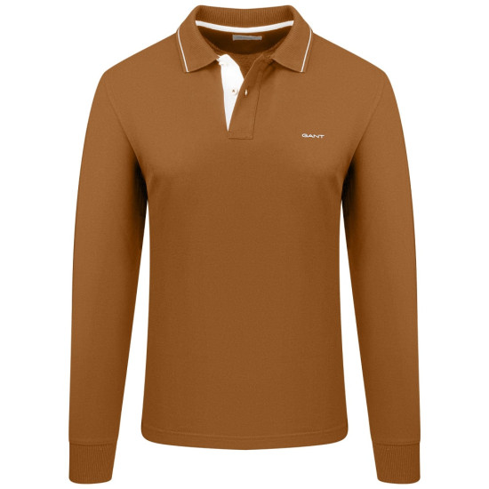 Gant Μπεζ Μακρυμάνικο polo - 3G2062047