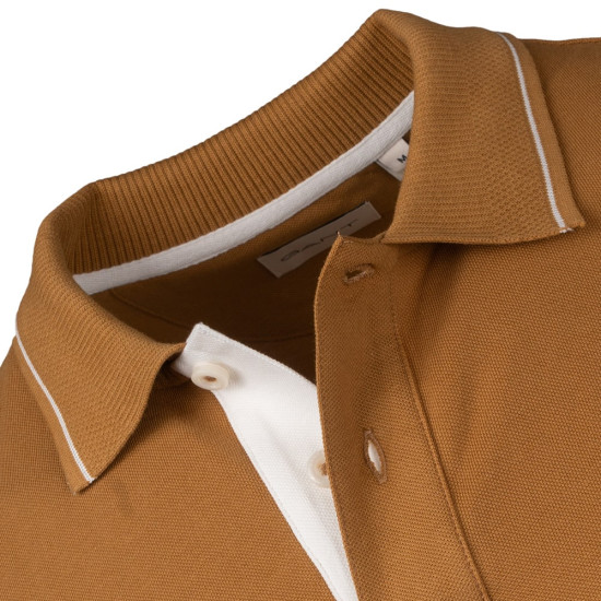 Gant Μπεζ Μακρυμάνικο polo - 3G2062047
