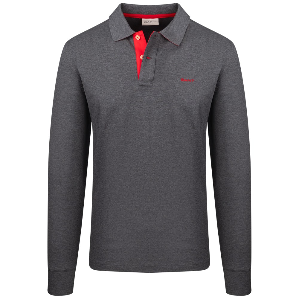 Gant Γκρι Μακρυμάνικο polo - 3G2065004
