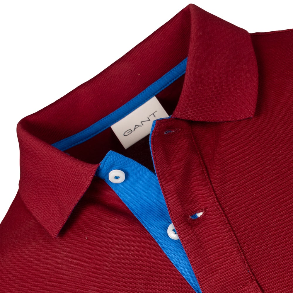 Gant Μπορντό Μακρυμάνικο polo - 3G2065004