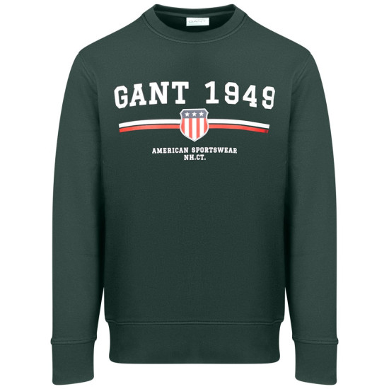 Gant Πράσινο Φούτερ C Neck - 3G2067043