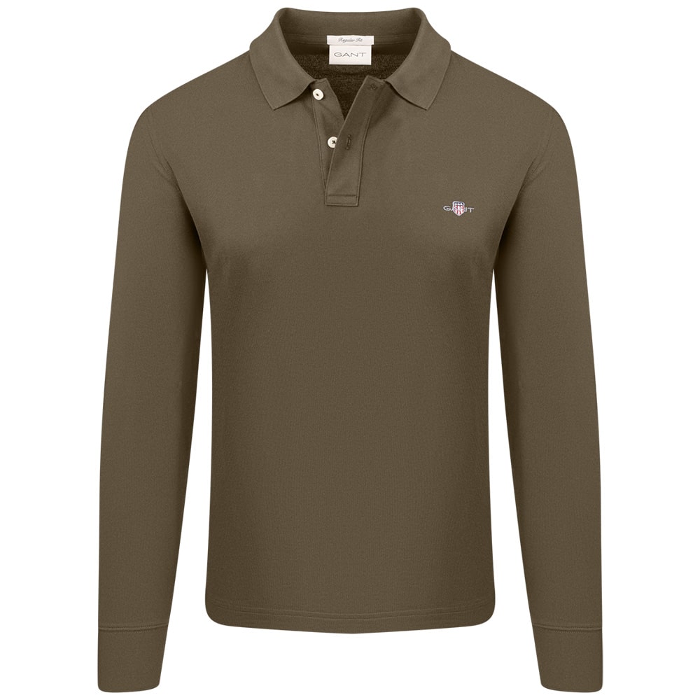 Gant Λαδί Μακρυμάνικο polo - 3G2230-1