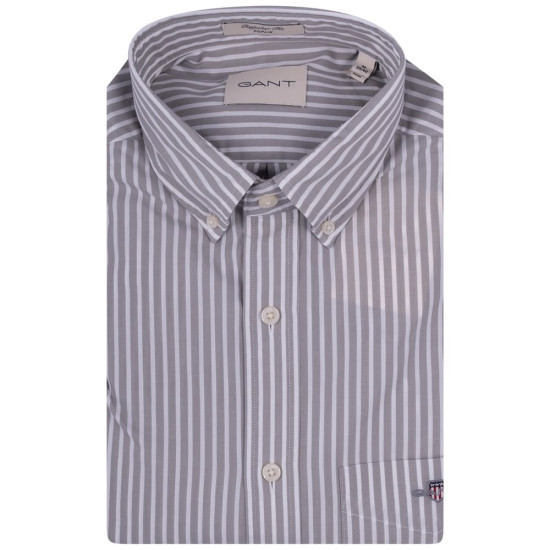 Gant Γκρι Ριγέ Πουκάμισο Button Down - 3G3000130