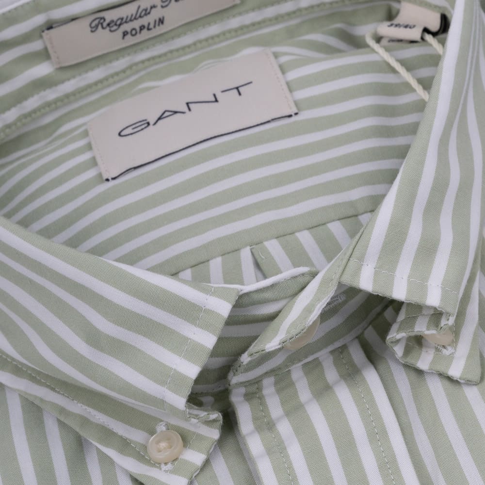 Gant Πράσινο/Λευκό Ριγέ Πουκάμισο Button Down - 3G3000130