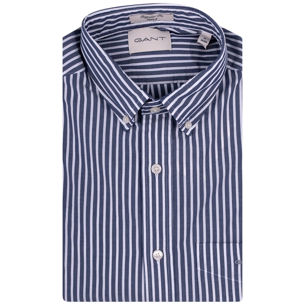 Gant Μπλε Ριγέ Πουκάμισο Button Down - 3G3000130