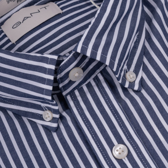 Gant Μπλε Ριγέ Πουκάμισο Button Down - 3G3000130