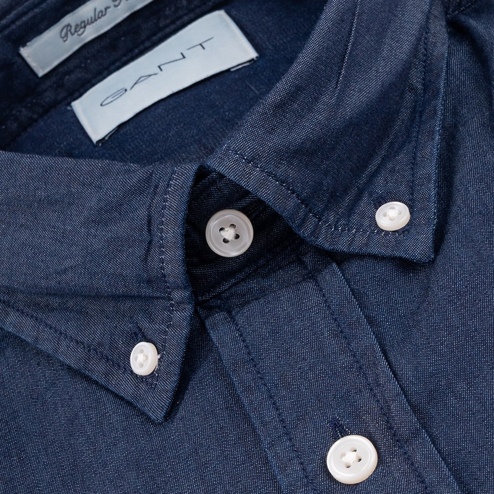 Gant Μπλε Πουκάμισο Button Down Denim - 3G3000400