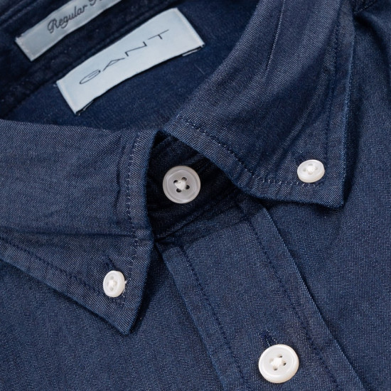 Gant Μπλε Πουκάμισο Button Down Denim - 3G3000400