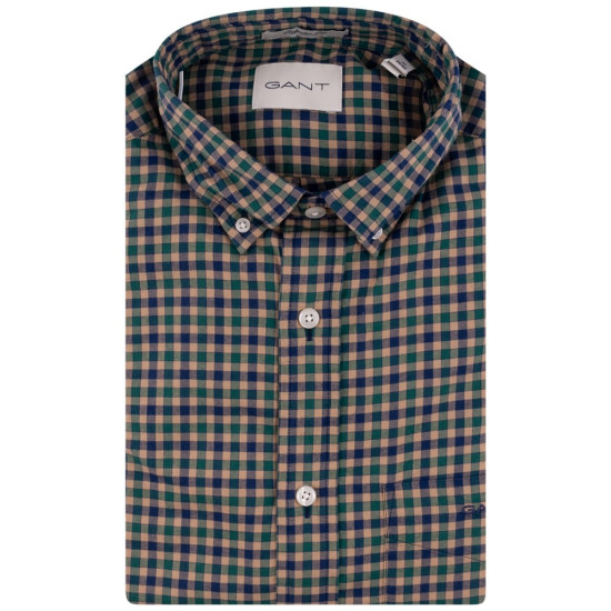 Gant Πράσινο Πουκάμισο Button Down Καρό - 3G3240193