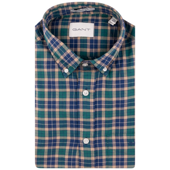 Gant Πράσινο Πουκάμισο Button Down Καρό - 3G3240194