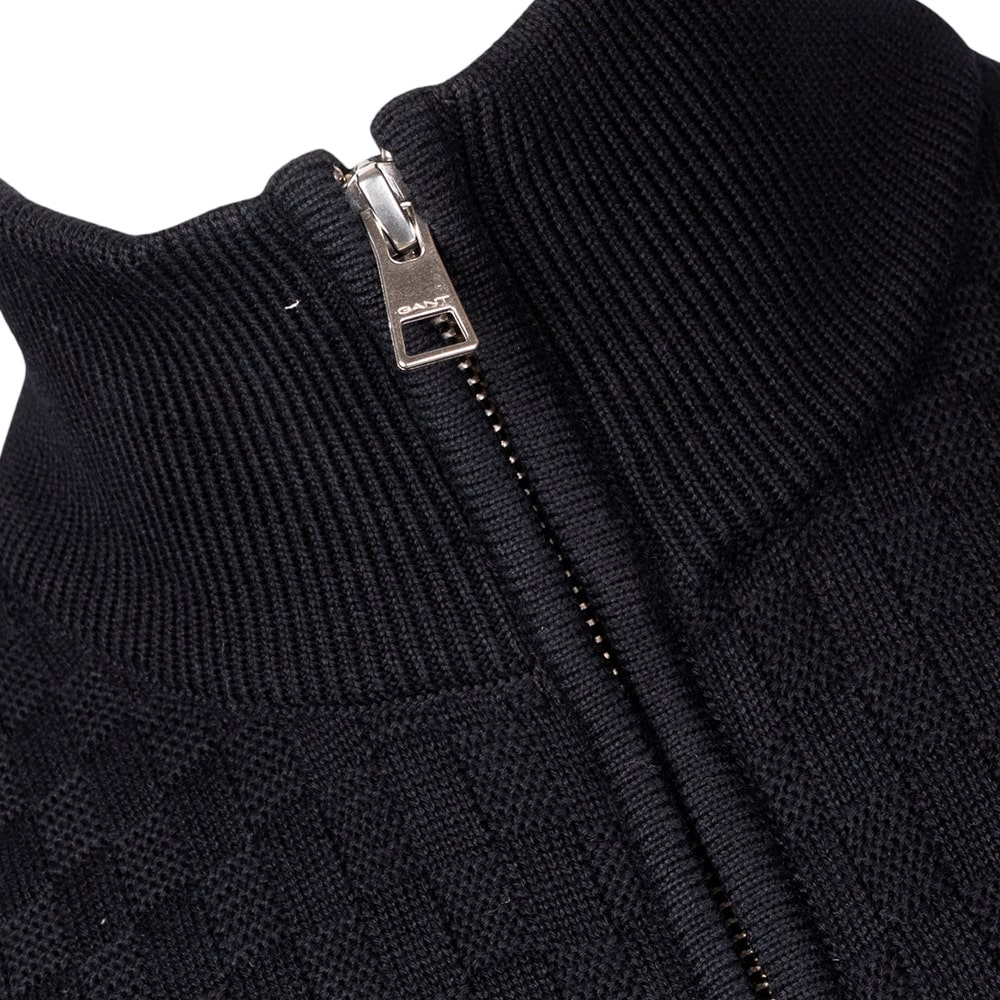 Gant Μαύρη Ζακέτα High Neck - 3G8030263