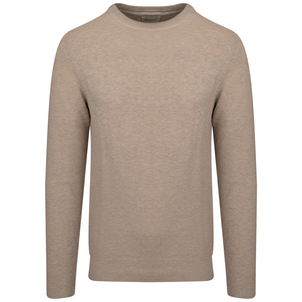 Gant Μπεζ Πουλόβερ C Neck - 3G8040521