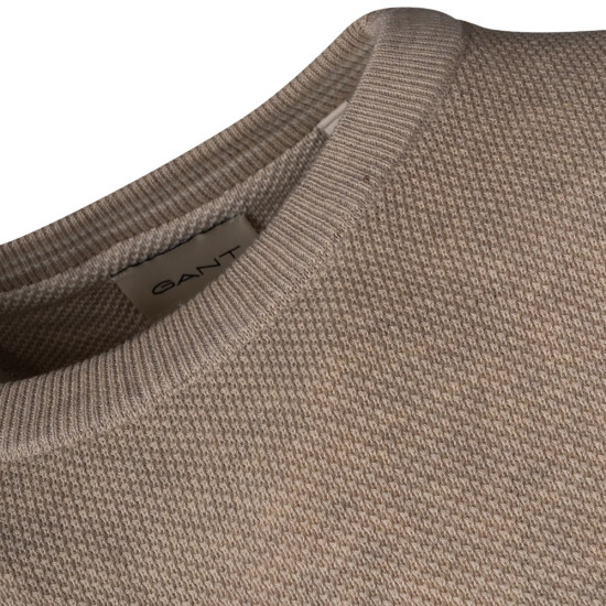 Gant Μπεζ Πουλόβερ C Neck - 3G8040521