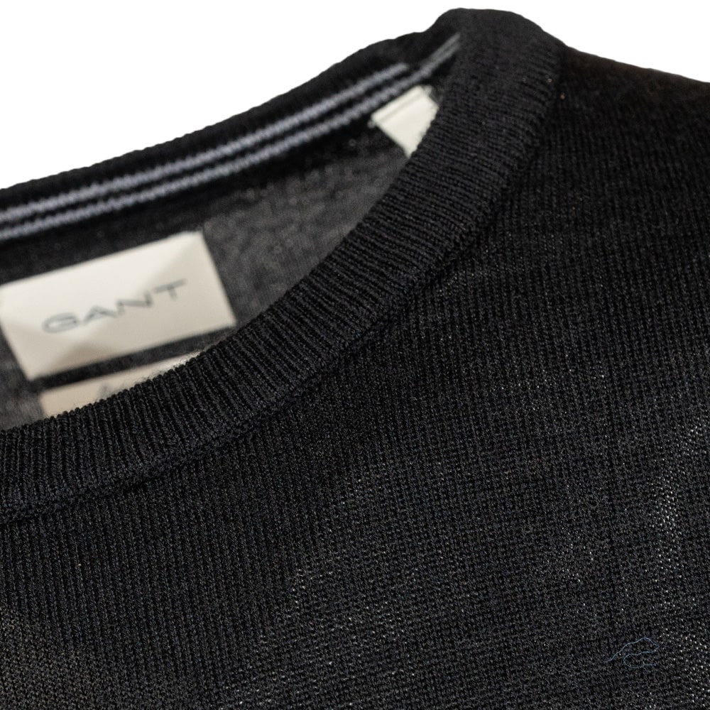 Gant Μαύρο Πουλόβερ C Neck - 3G8050205