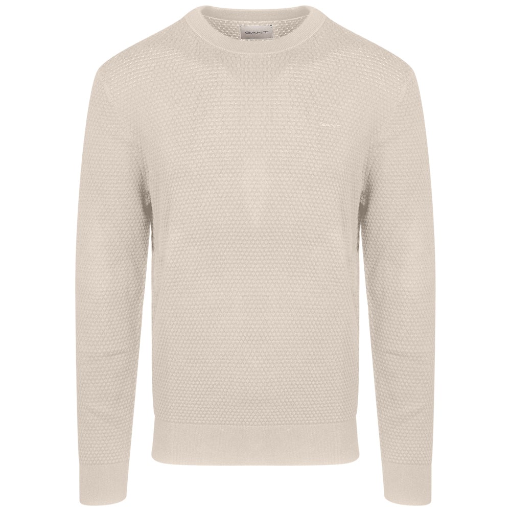 Gant Εκρού Πουλόβερ C Neck - 3G8050262