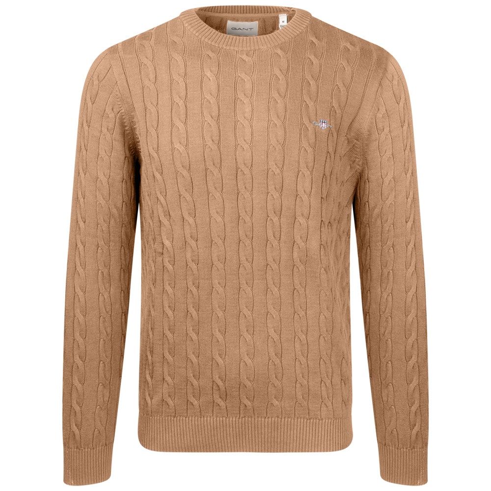 Gant Μπεζ Πουλόβερ Cable Knit - 3G8050601