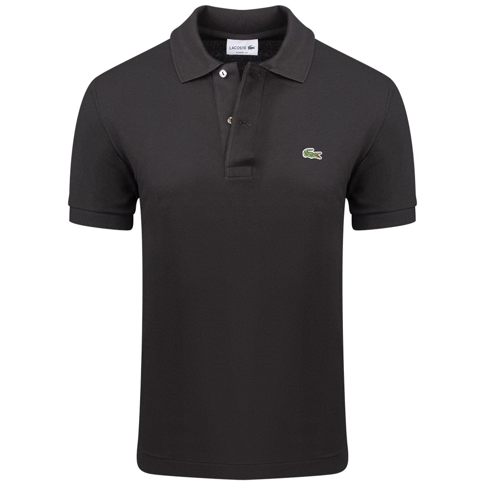 LACOSTE Μαύρο Κοντομάνικο polo - 3L1212