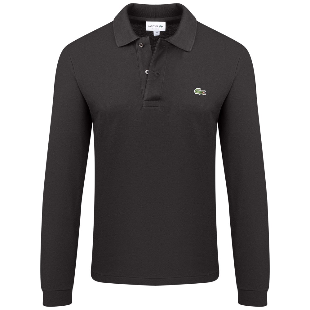 Lacoste Μαύρο Μακρυμάνικο polo - 3L1312
