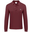 Lacoste Μπορντό Μακρυμάνικο polo - 3L1312