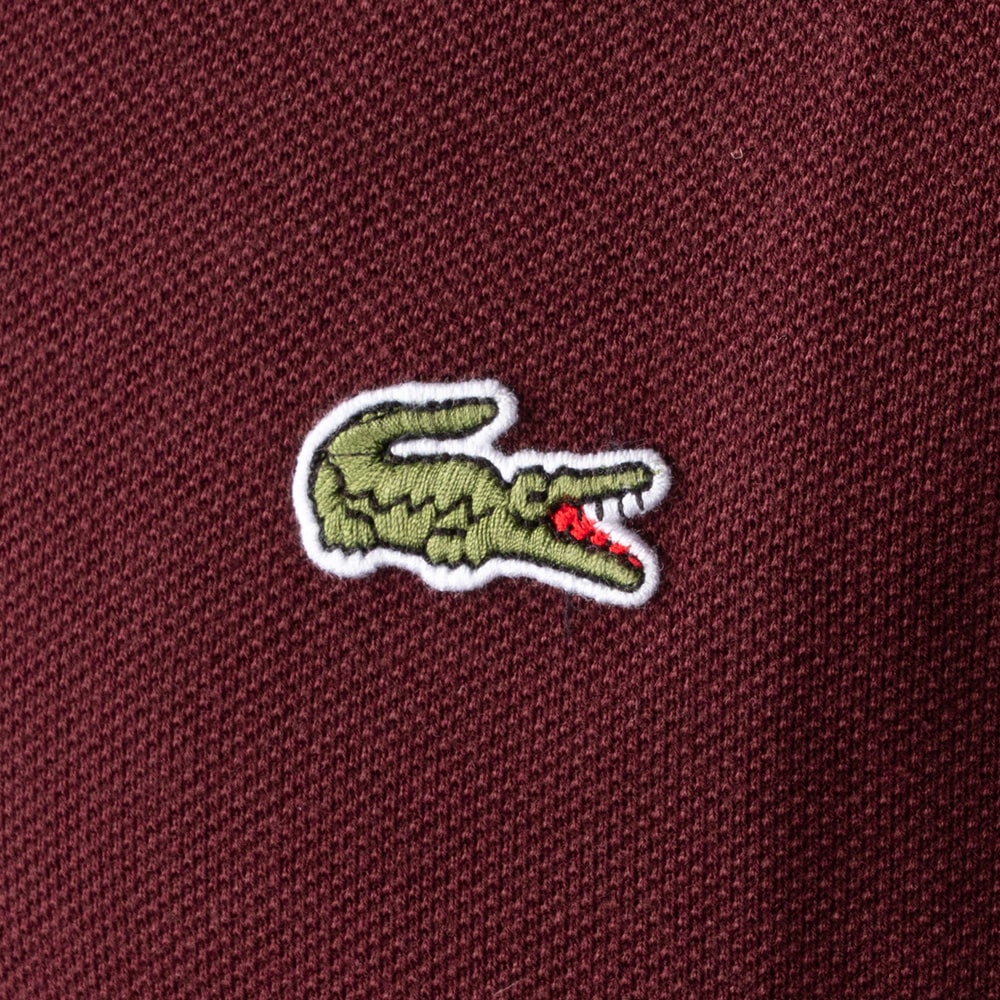 Lacoste Μπορντό Μακρυμάνικο polo - 3L1312