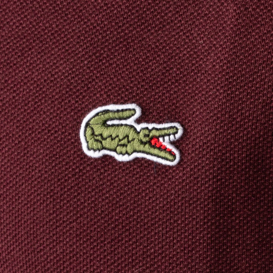 Lacoste Μπορντό Μακρυμάνικο polo - 3L1312