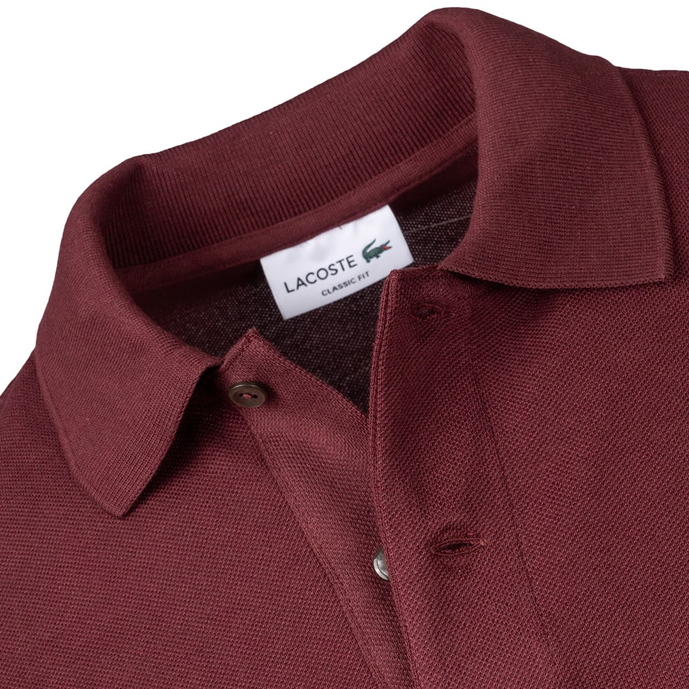 Lacoste Μπορντό Μακρυμάνικο polo - 3L1312