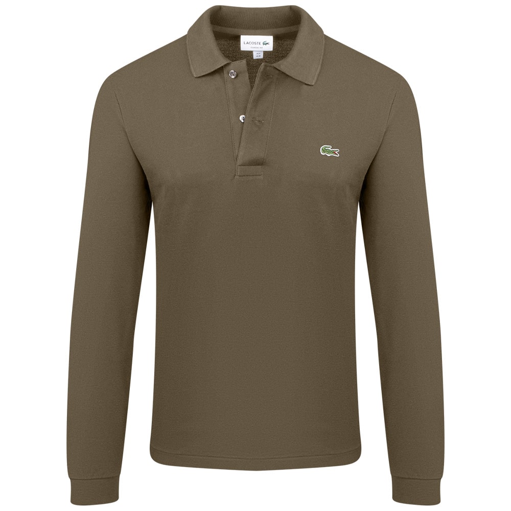 Lacoste Λαδί Μακρυμάνικο polo - 3L1312