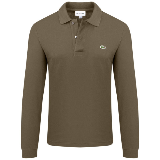 Lacoste Λαδί Μακρυμάνικο polo - 3L1312