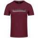 La Martina Μπορντό T-shirt C Neck - 3LMMBR008